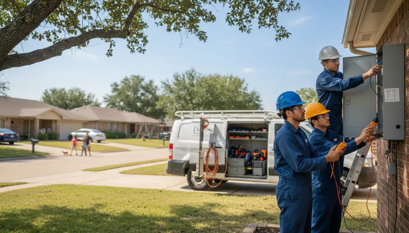 Certified electrician providing emergency electrical services in Parks, AZ